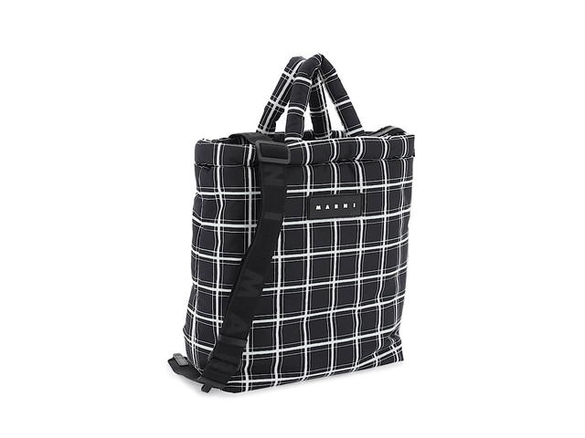 Marni Marni Black Nylon Bag With Check Patternblack Nylon - view 3