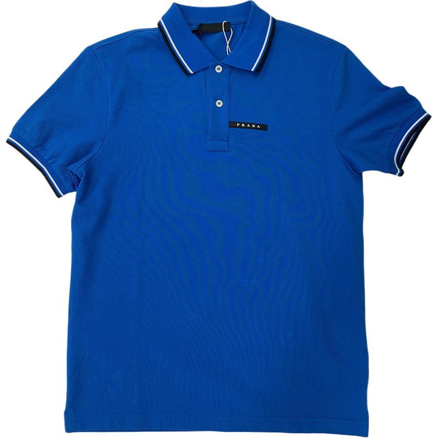 Prada Prada Polo Shirts Men Blue