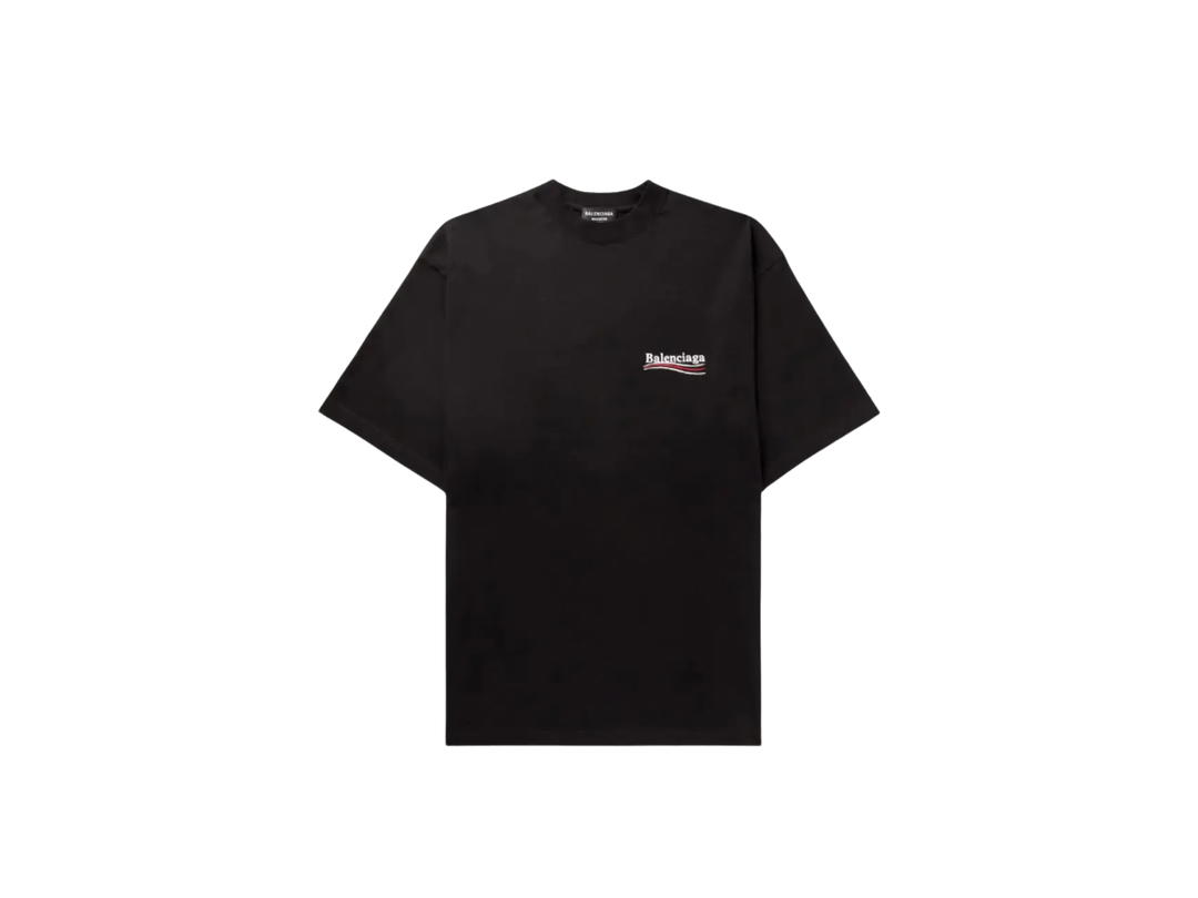 Balenciaga Balenciaga Logo Print T-Shirt Black