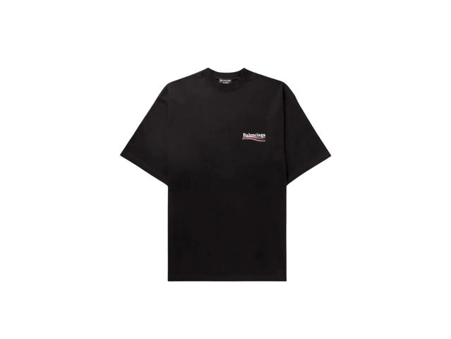 Balenciaga Balenciaga Logo Print T-Shirt Black - view 1
