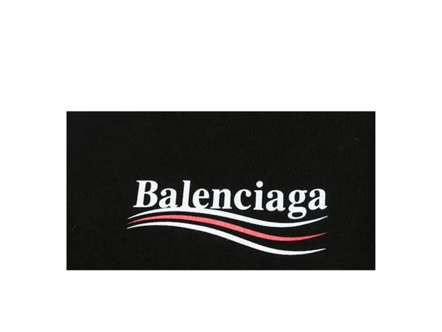 Balenciaga Balenciaga Logo Print T-Shirt Black - view 2