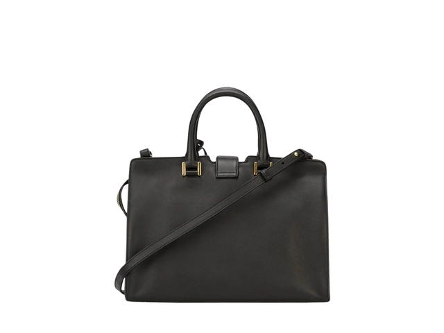 Saint Laurent Saint Laurent Small Cabas Ysl Black In Calfskin Leather With Gold-Tone Hardware Black - view 2