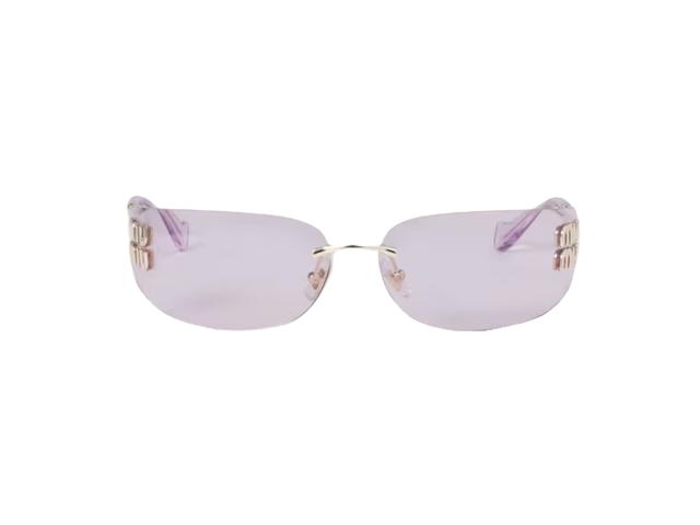 Miu Miu Miu Miu Logo sunglasses Bronze lenses - view 1