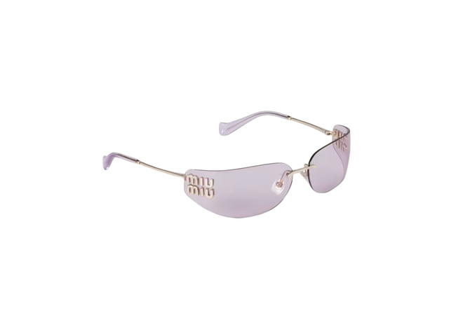 Miu Miu Miu Miu Logo sunglasses Bronze lenses - view 2