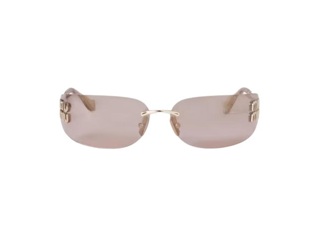 Miu Miu Miu Miu Logo sunglasses Light Pink lenses - view 1