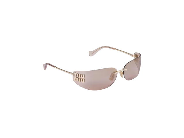 Miu Miu Miu Miu Logo sunglasses Light Pink lenses - view 2