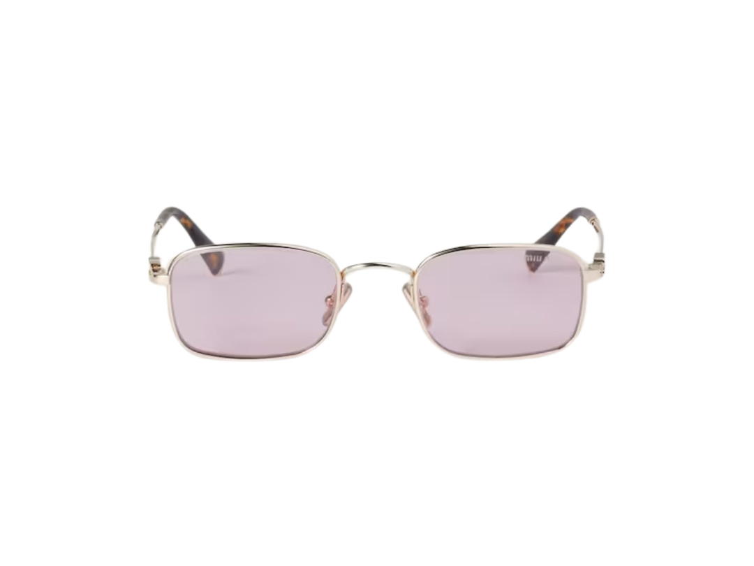 Miu Miu Miu Miu Logo Sunglasses Pink Lenses