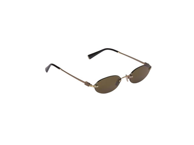Miu Miu Miu Miu Logo Sunglasse Loden Green Lenses - view 2