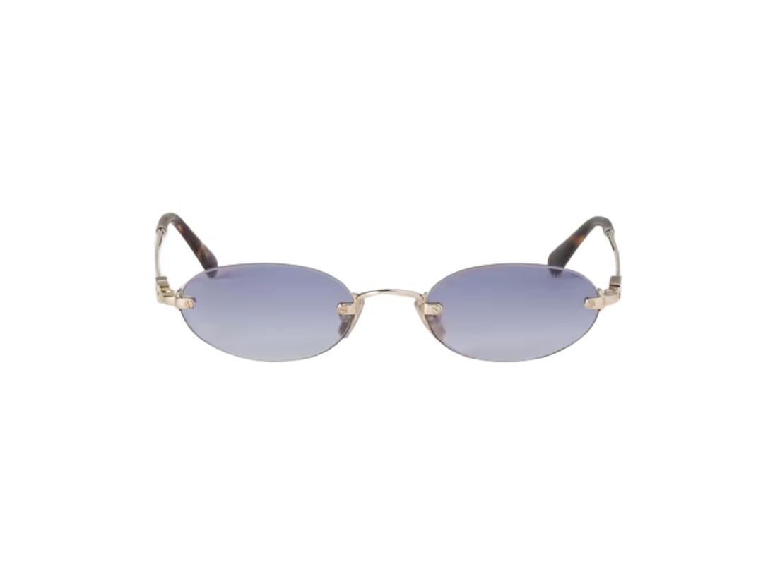 Miu Miu Miu Miu Logo Sunglasses Indigo lenses