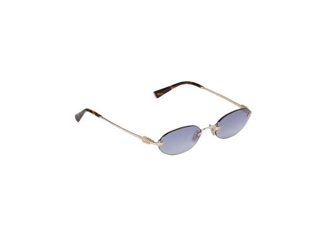 Miu Miu Miu Miu Logo Sunglasses Indigo lenses - view 2