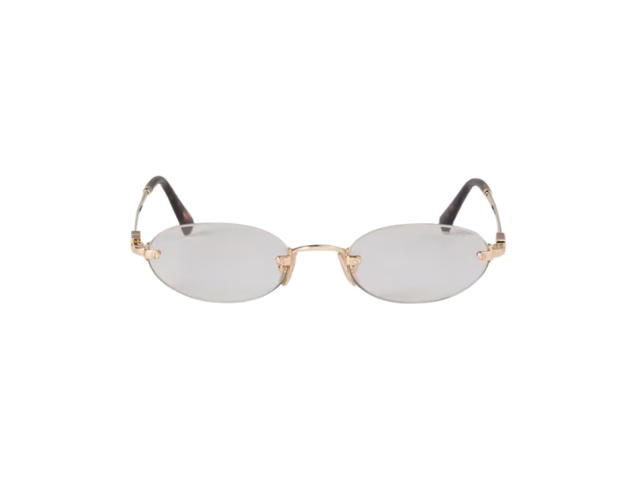 Miu Miu Miu Miu Logo Sunglasses Blue-ray Transparent Lenses - view 1