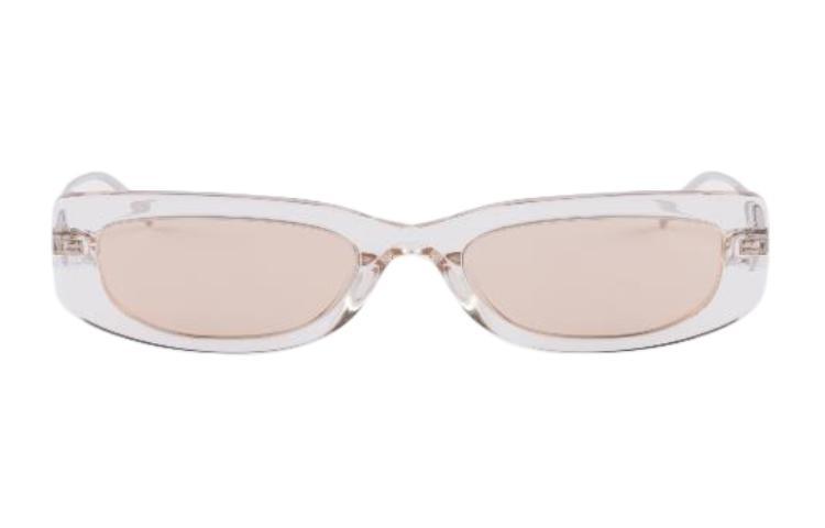 Prada Prada Acetate Metal Crystal Irregular Shape Sunglasses Women's Transparent