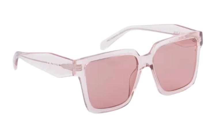 Prada Prada Acetate Irregular Shape Sunglasses Women's Pink