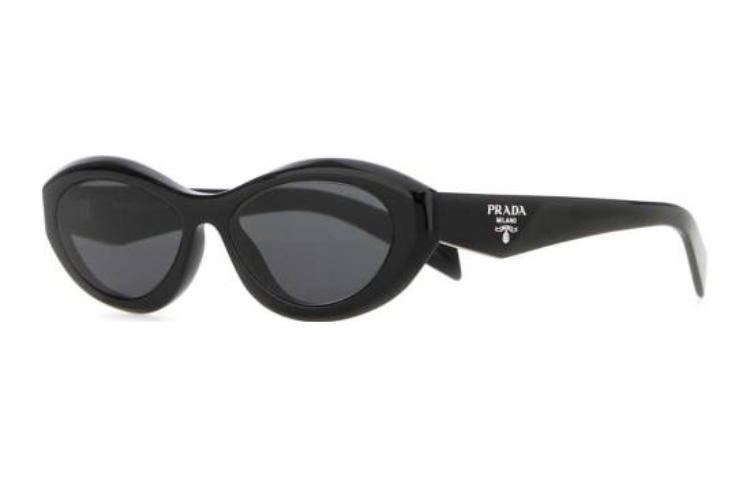 Prada Prada Acetate Oval Sunglasses Women's Black
