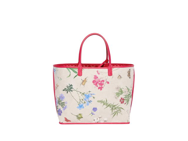 Goyard Goyard Saint Louis PM Bag In Goyardine Canvas And Chevroches Calfskin With Palladium Hardware Fuchsia - view 2