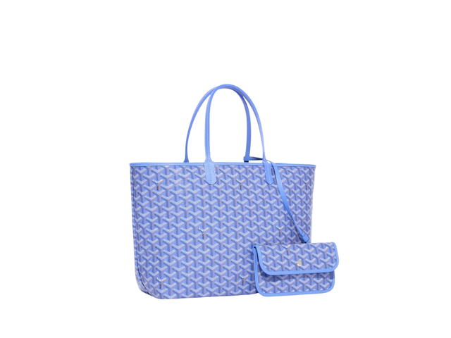 Goyard Goyard Saint Louis Pm Bag In Goyardine Canvas And Chevroches Calfskin With Palladium Iris Purple - view 1