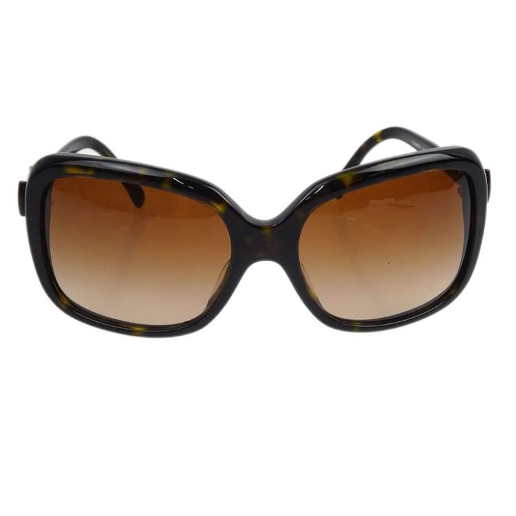 Chanel Chanel Pre-Owned 1990-2000 Tortoiseshell Oversize-frame Sunglasses