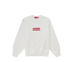 Buy Supreme Washed Box Logo Crewneck White (SS25) at Sasom – Authentic and Ready to Ship