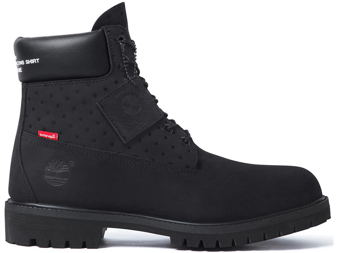 Timberland Timberland 6" Boot Supreme x Comme des Garcons Black