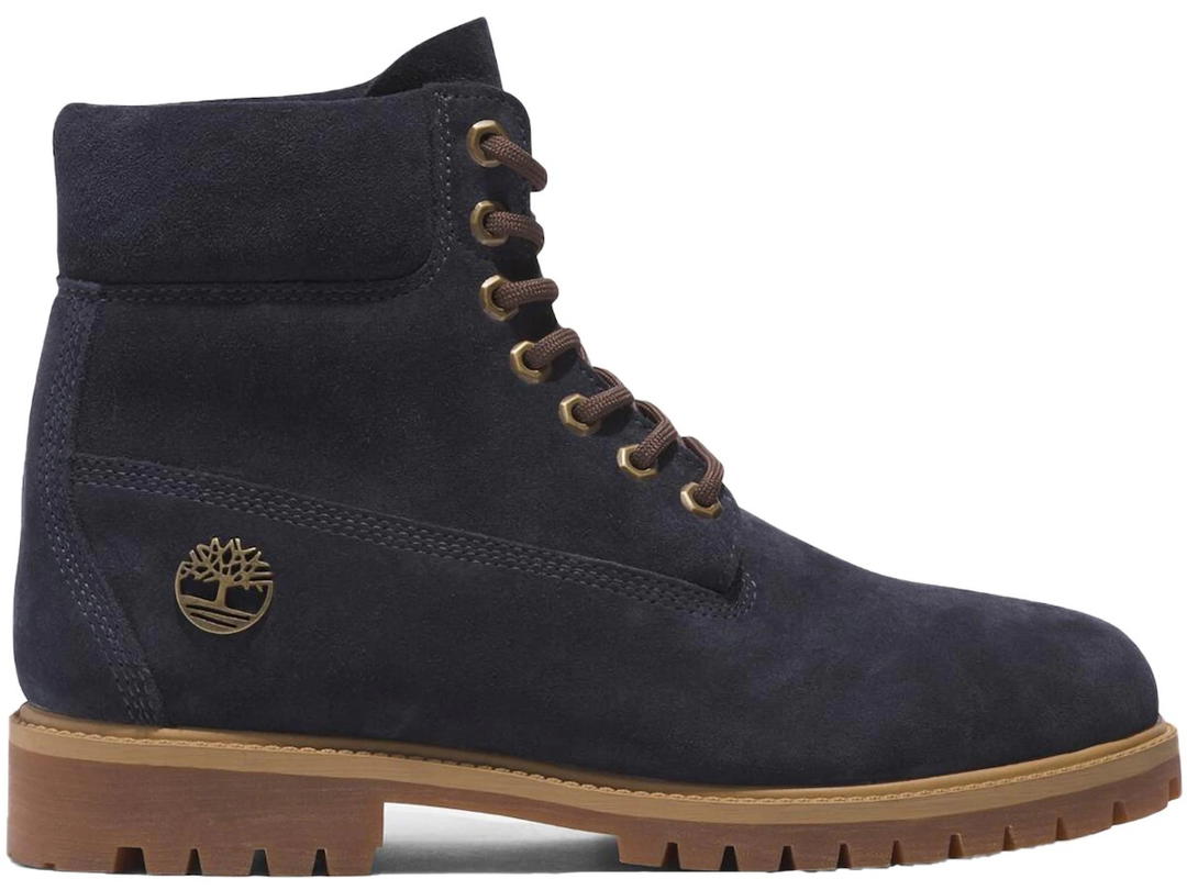 Timberland Timberland Heritage 6 Inch Lace Up Waterproof Dark Blue Suede