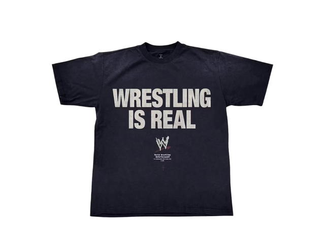 Travis Scott Travis Scott Wrestling Is Real T-shirt Black - view 1