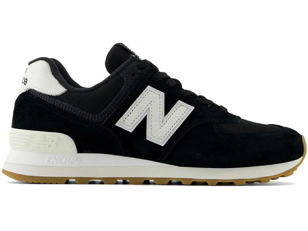 New Balance New Balance 574 Black White Gum Brown