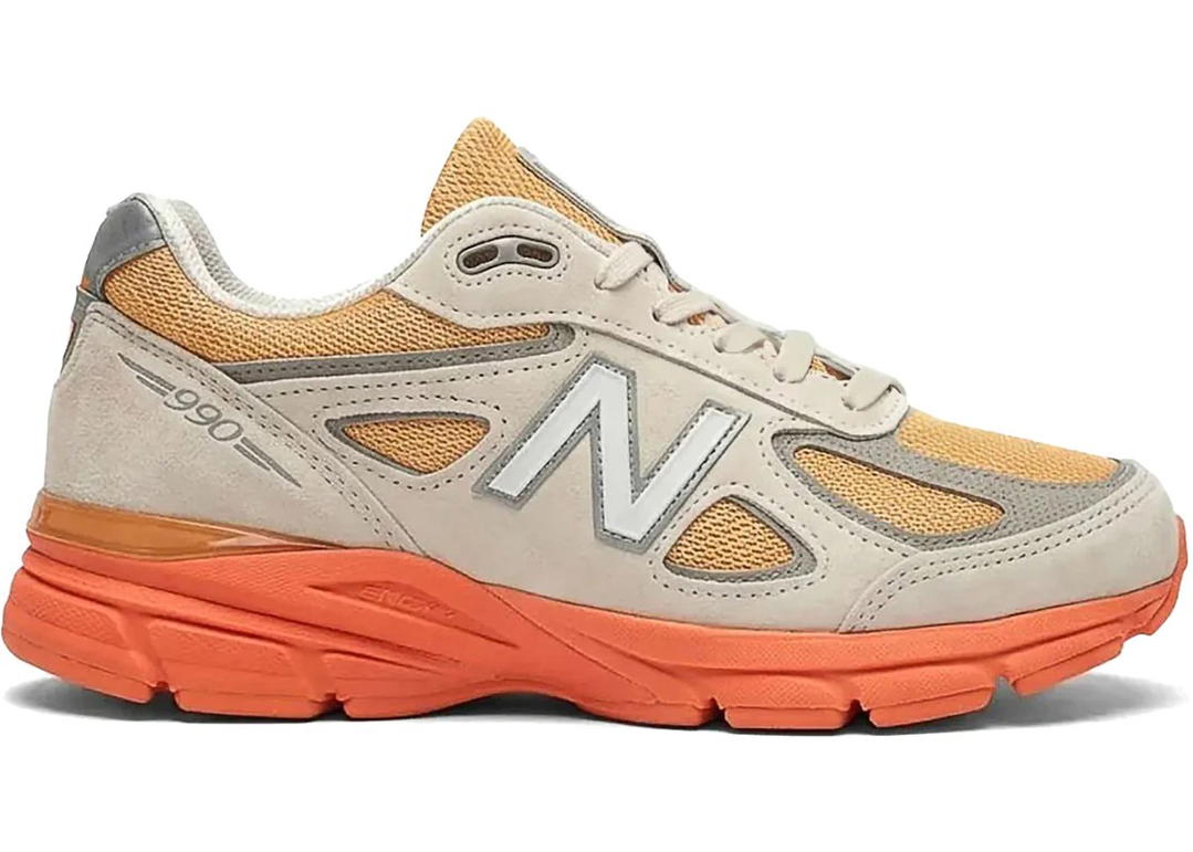 New Balance New Balance 990v4 MiUSA Moonbeam Tangerine Heat