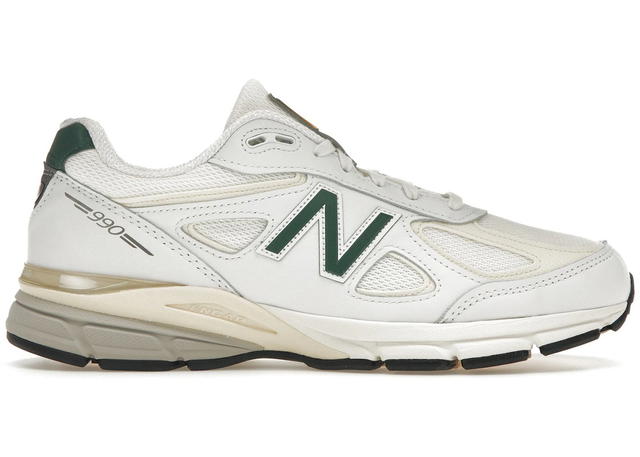 New Balance New Balance 990v4 MiUSA White Green - view 1