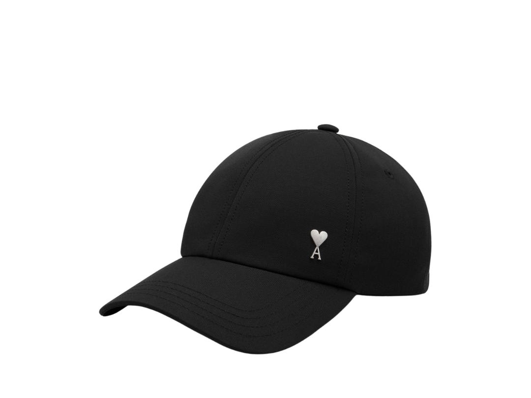 Ami Paris Ami Paris De Coeur Stud Cap Black