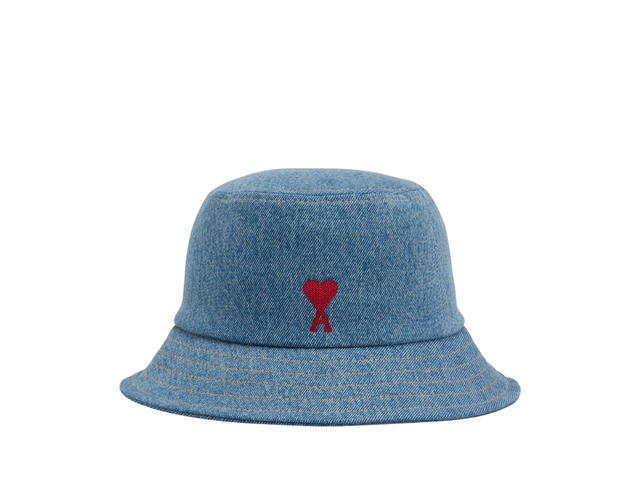 Ami Paris Ami Paris De Coeur Embroidery Bucket Hat Blue - view 1