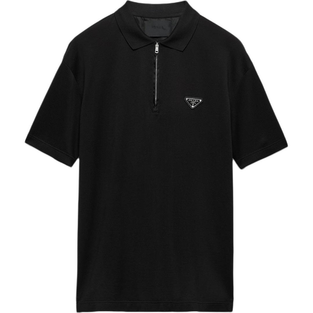 Prada Prada Re Nylon FW24 Polo Shirt Men's Black