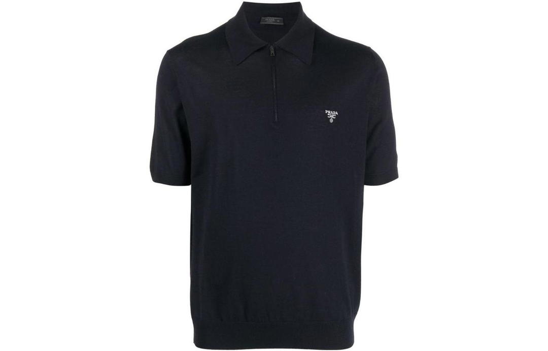 Prada Prada Half zip Wool Polo Shirt