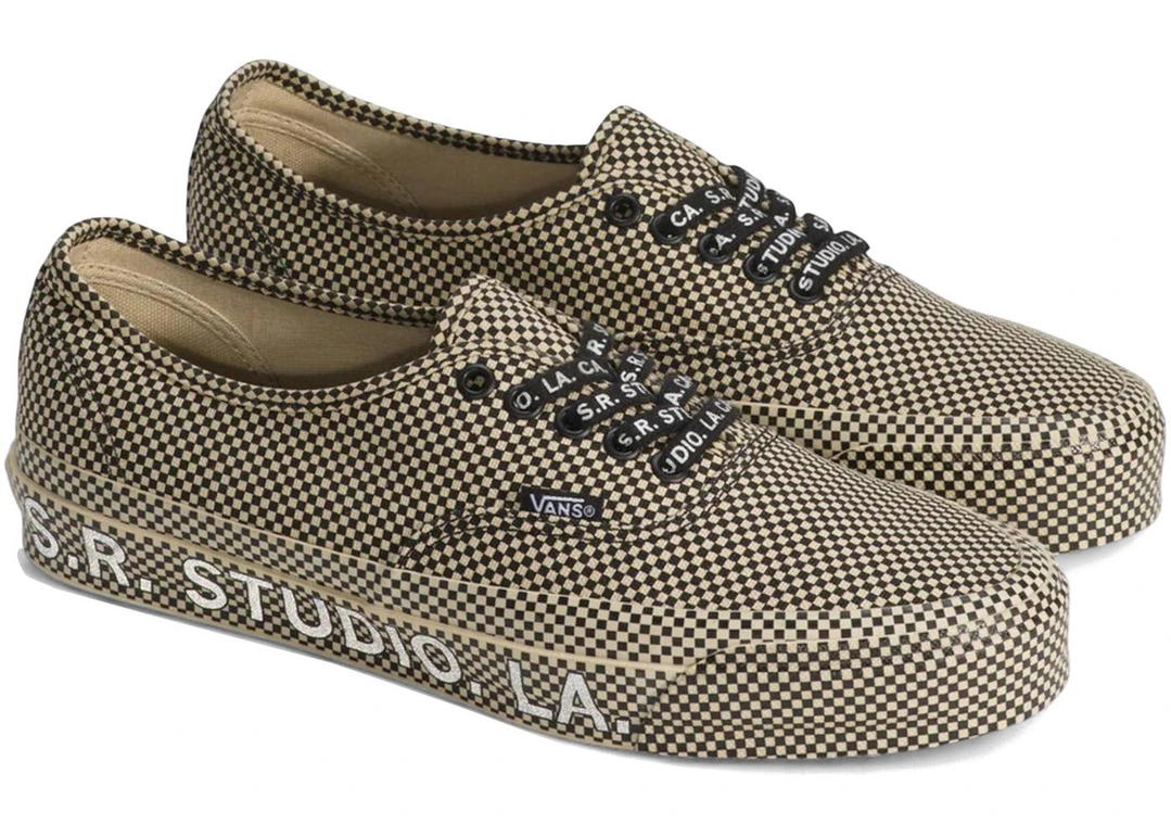 Vans Vans Authentic 44 S.R. Studio LA. CA. Microcheck Black Beige