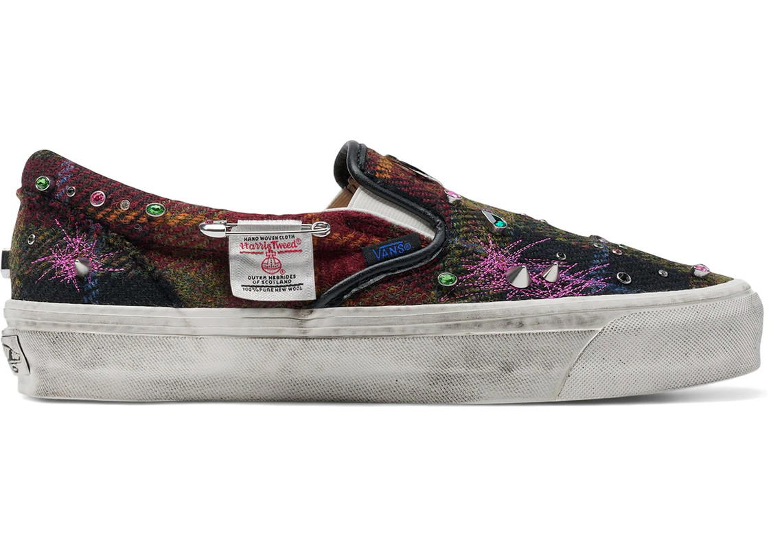 Vans Vans Premium Classic Slip-On Harris Tweed Red