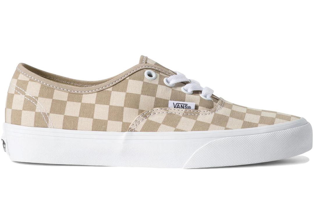 Vans Vans Authentic Checkerboard Aluminum Grey Oatmeal Beige
