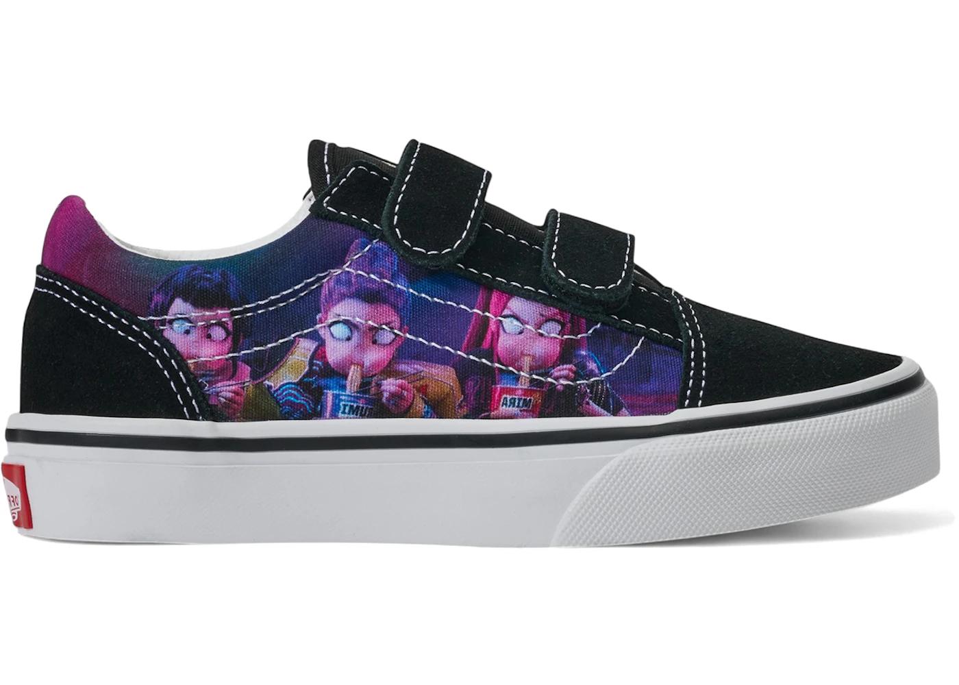Vans Vans Old Skool V KPop Demon Hunters Black Purple (PS)