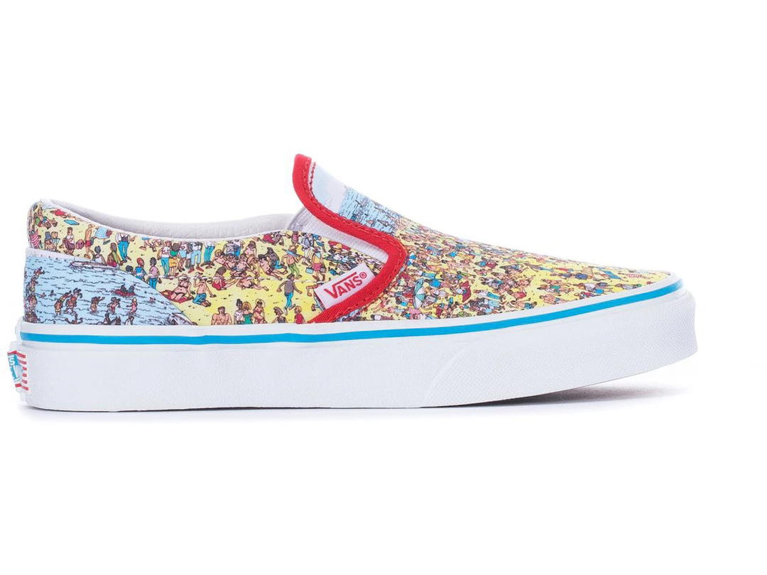 Vans Vans Classic Slip-On Wheres Waldo Beach (Kids)