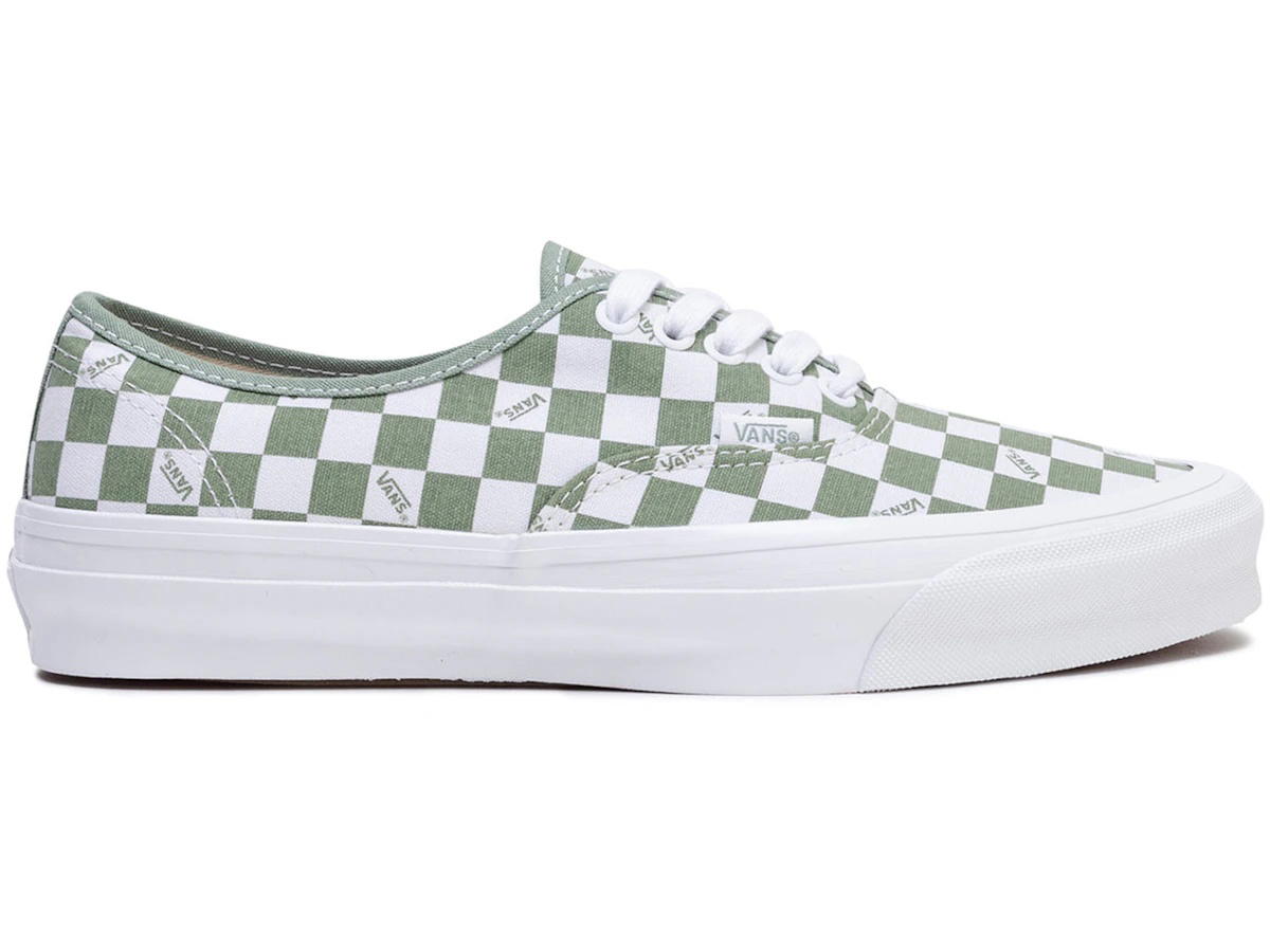 Vans Vans Vault OG Authentic LX Checkerboard White Loden Green