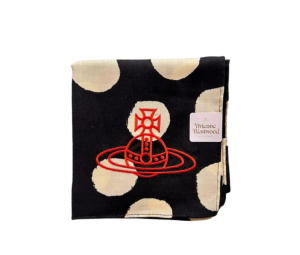 Buy Vivienne Westwood Silk Scarves Unisex Black at Sasom – Authentic and Ready to Ship