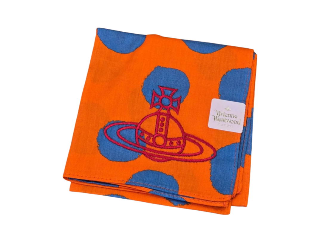 Vivienne Westwood Vivienne Westwood Silk Scarves Unisex Blue Orange