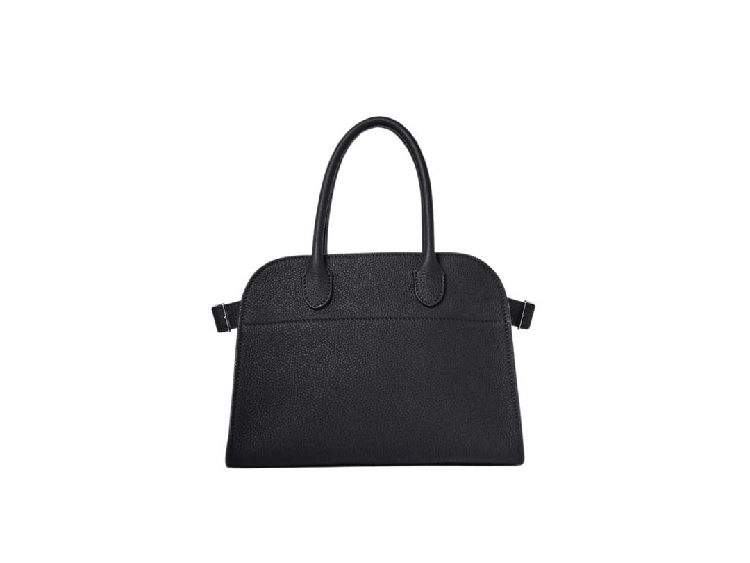 The Row The Row Soft Margaux 10 Bag In Calfskin Leather With Silver Hardware