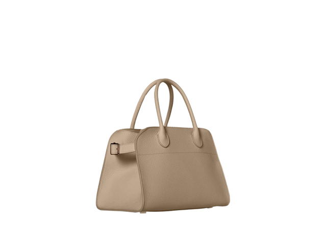 The Row The Row Soft Margaux 10 Bag In Calfskin Leather With Silver Hardware - view 2