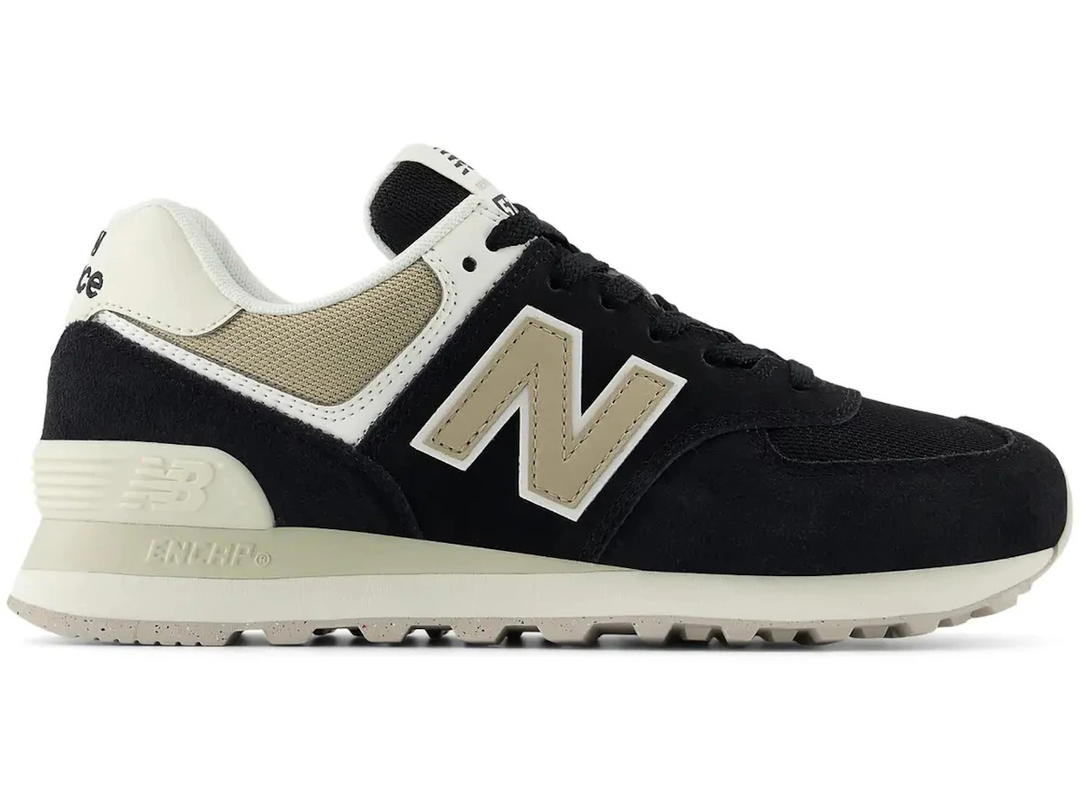 New Balance New Balance 574 Black Elephant Bone (Women's)