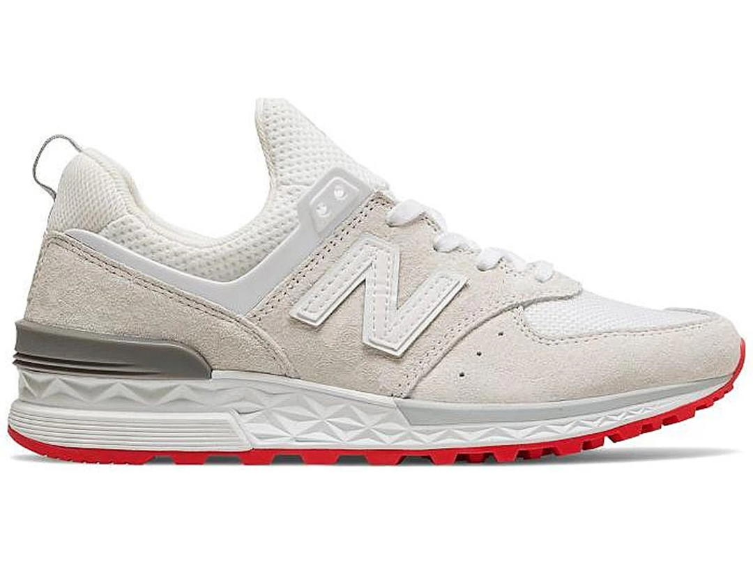 New Balance New Balance 574 Sport Off White Red (Women's)
