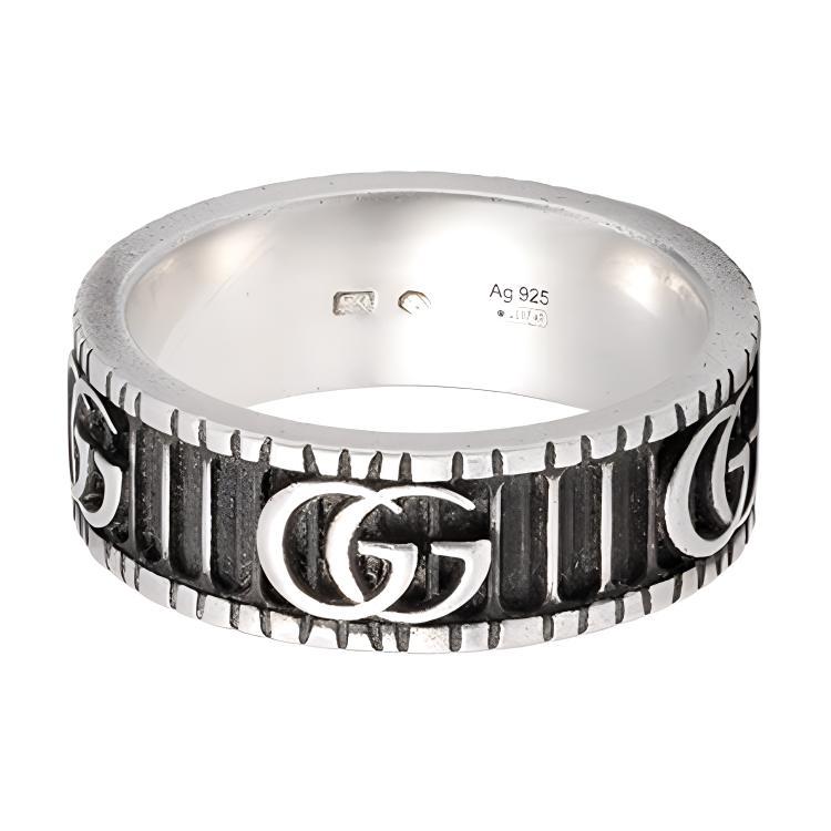 Gucci Gucci 925 Sterling Silver Rings Men's Silver