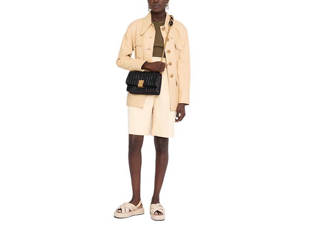 Balmain Balmain 1945 Soft Bag Smallquilted Lambski0pa 100lamb  Ovis Aries Aries - view 2