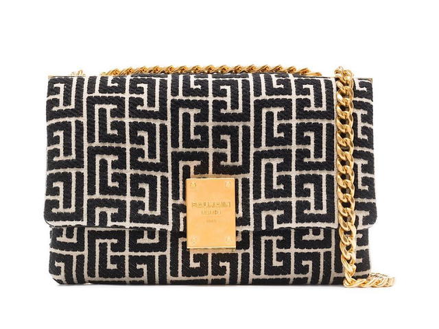 Balmain Balmain 1945 Soft Bag Smallmonogram Jacquagfe 84coton 16polyester - view 1