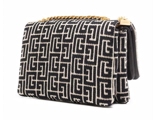 Balmain Balmain 1945 Soft Bag Smallmonogram Jacquagfe 84coton 16polyester - view 3