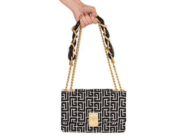 Balmain Balmain 1945 Soft Bag Smallmonogram Jacquagfe 84coton 16polyester - view 4