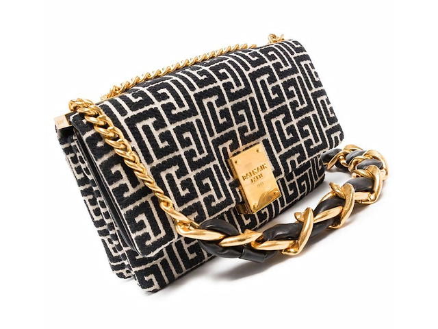 Balmain Balmain 1945 Soft Bag Smallmonogram Jacquagfe 84coton 16polyester - view 5